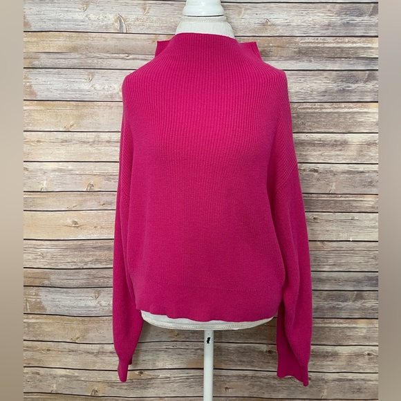 Wilfred Montpellier Waist Turtleneck wool blend sweater XL runs small - Picture 2 of 6